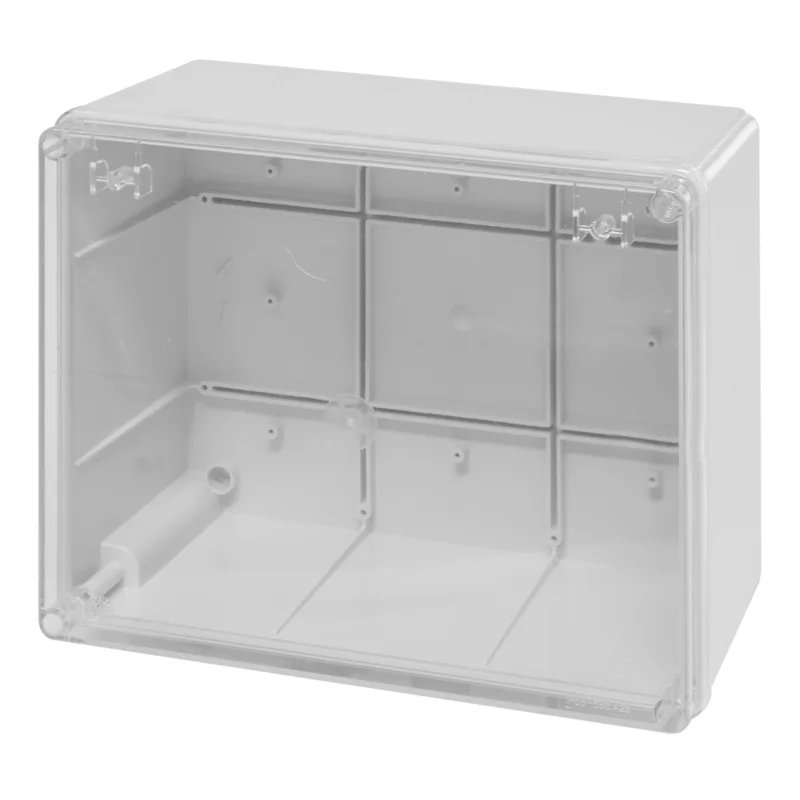 SCABOX Higher Enclosure IP56 with Clear Cover 240x190x125mm