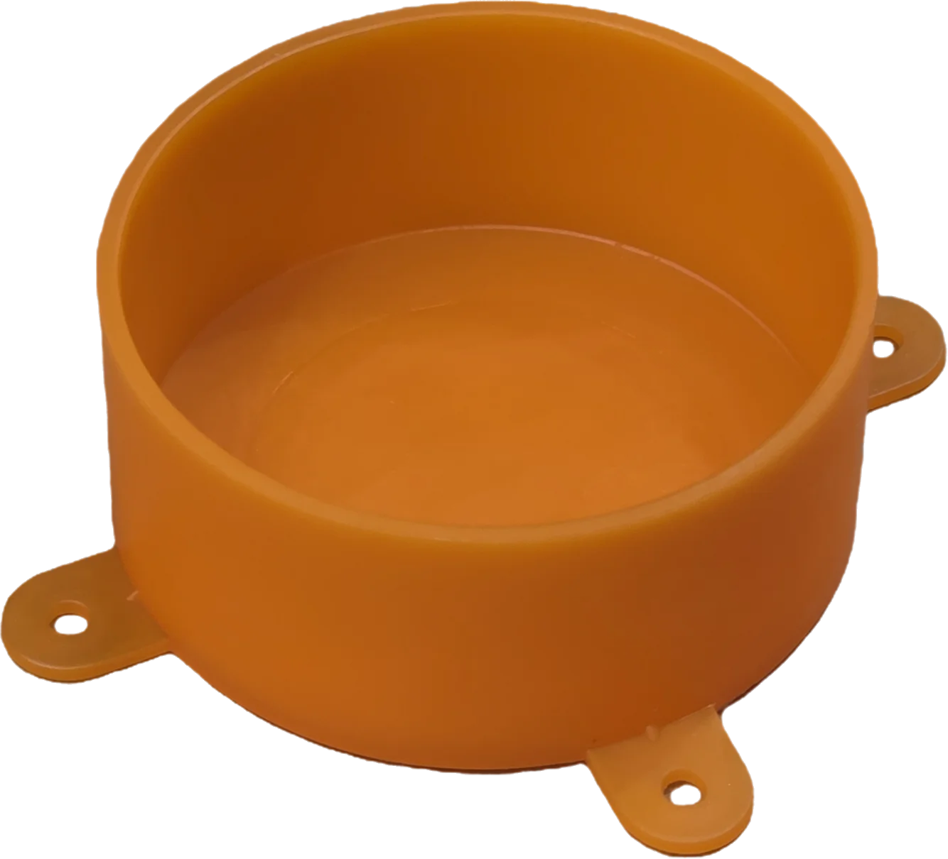 Disposable Lid with Lugs - Orange