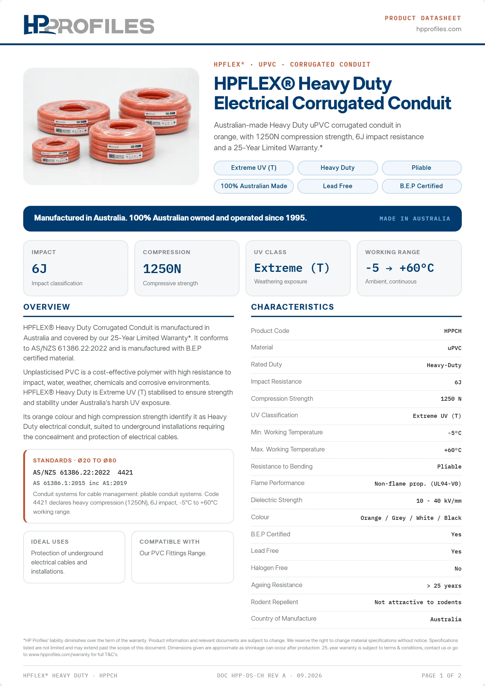 HPFLEX® Heavy Duty Datasheet document cover
