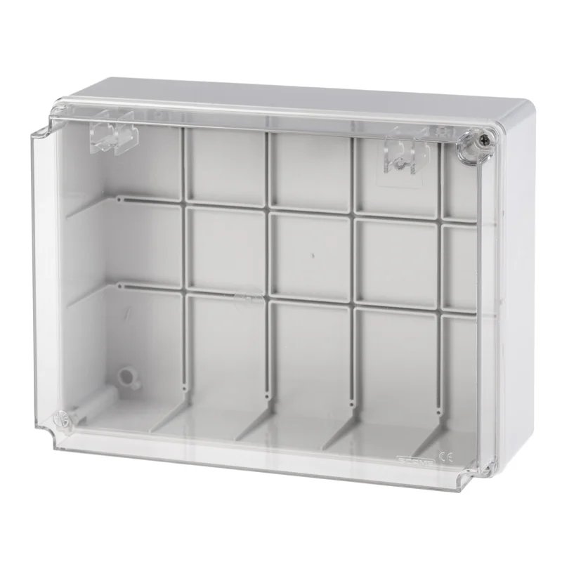 SCABOX Enclosure IP56 with Clear Cover 300x220x120mm
