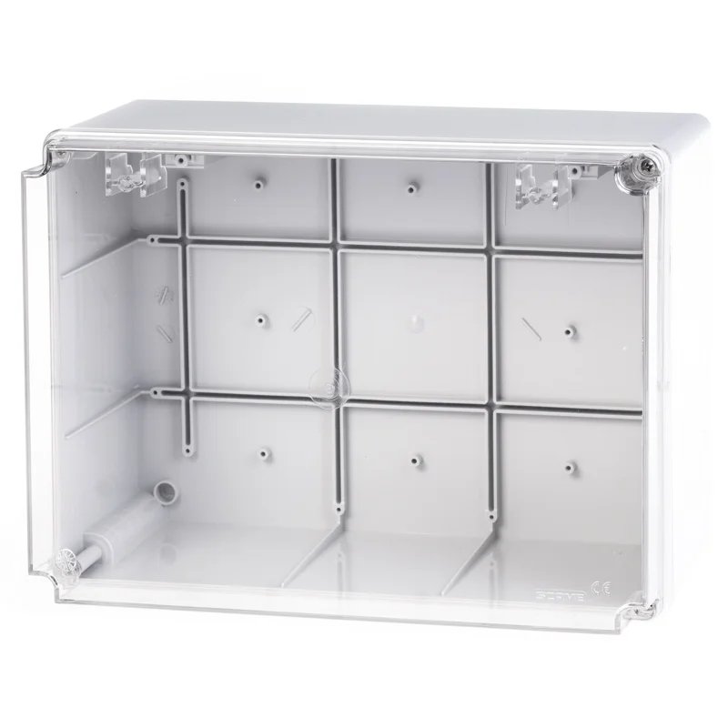 SCABOX Higher Enclosure IP56 with Clear Cover 300x220x170mm