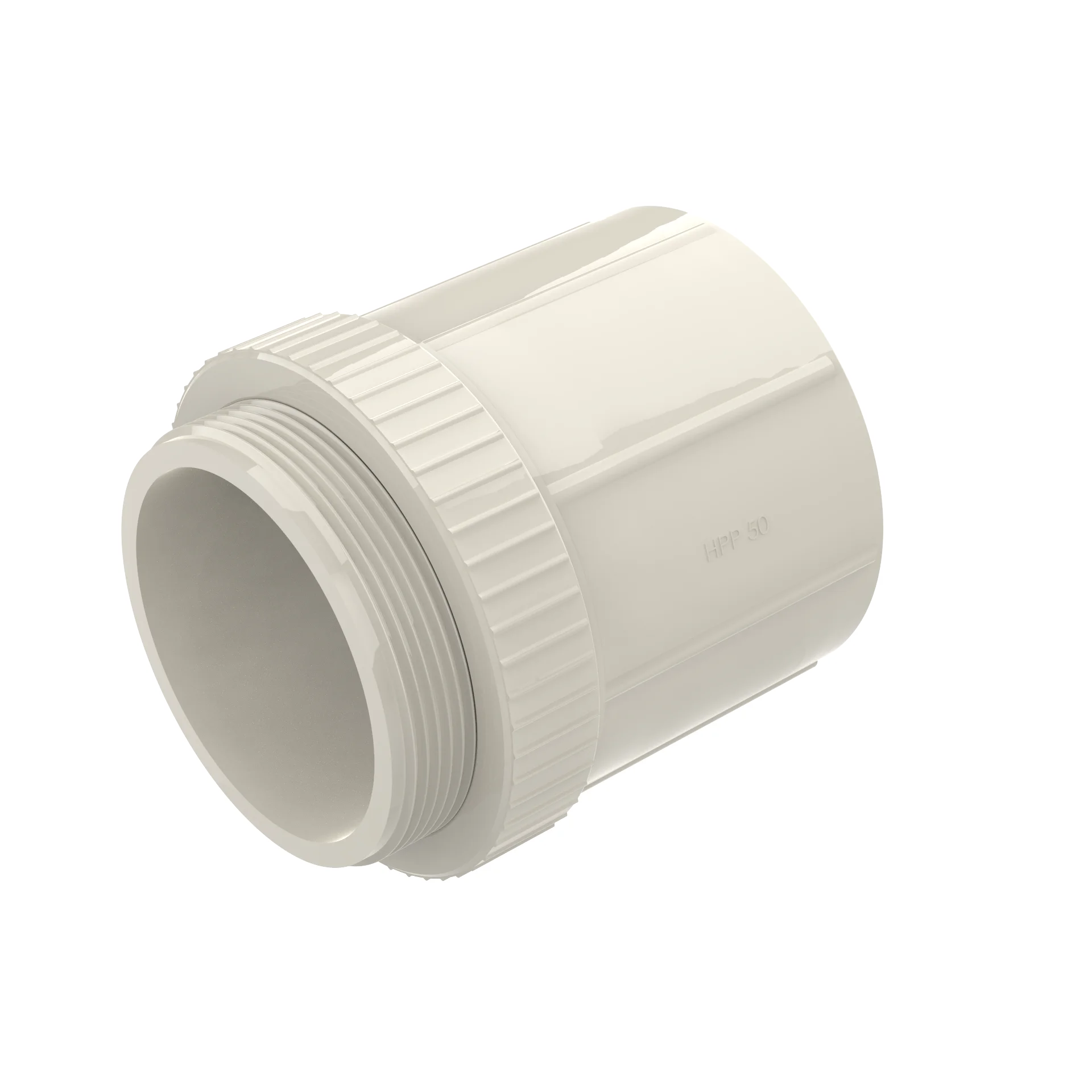 Plain to Screwed Converting Adaptor with Lock Ring